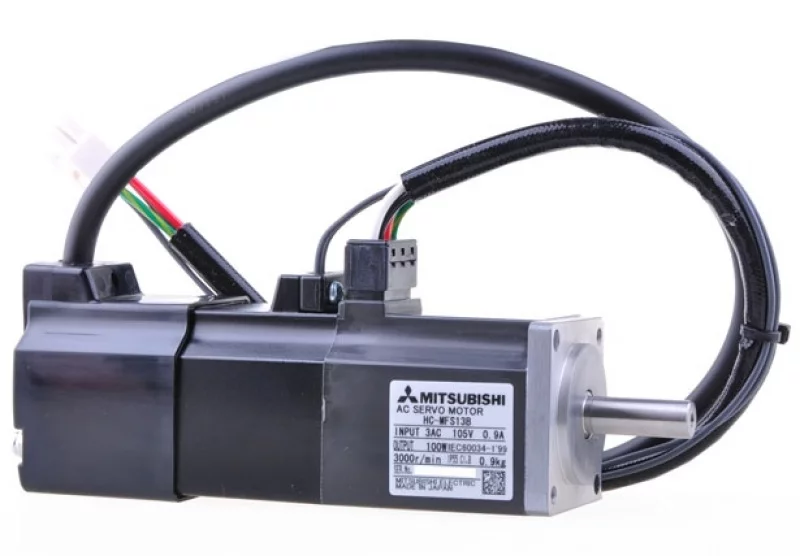 Серводвигатель HC-MFS13B оснащен тормозом